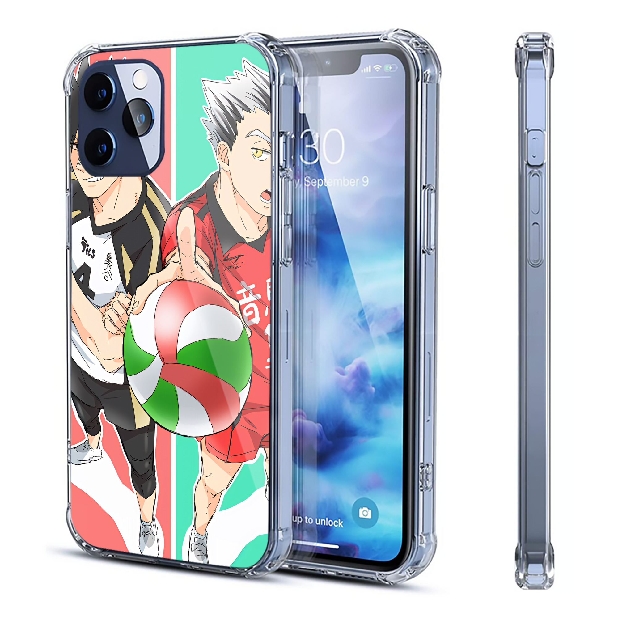 （画像用） ハイキュー!! Haikyu!! 【iPhone 12シリーズ対応】透明スマホケース（クリアソフトケース）